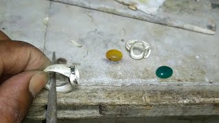 How to make silver 2 ring  Silver ring making  How to make jewelry [upl. by Philipa]