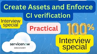 ServiceNow Discovery 22 ServiceNow Discovery Create Assets Auto Sync Enforce CI Verification [upl. by Naxor833]