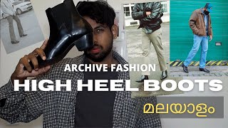 HIGH HEELS BOOTS FOR MEN മലയാളം  Chelsea Boots Men fashion malayalam [upl. by Phillane]