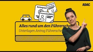 Führerschein beantragen  diese Unterlagen braucht ihr  ADAC [upl. by Aisak]