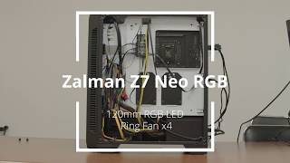 Zalman Z7 Neo RGB 케이스 RGB Lighting [upl. by Ahsined]