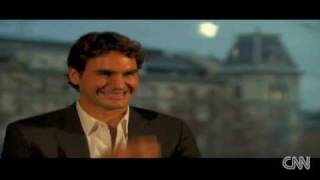 Rogere Federer laughing to death at tv interview [upl. by Darrelle]