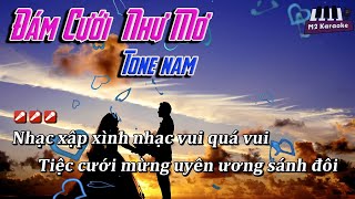 Karaoke Đám Cưới Như Mơ  Tone nam [upl. by Tnirb570]