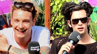 The 1975 Interview Isle of Wight Festival 2014 [upl. by Karb]