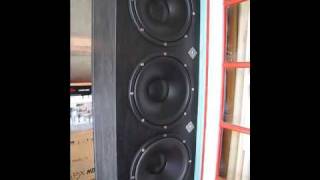 Eight x 15quot Infinite Baffle Subwoofer Bassotronics [upl. by Anelys]