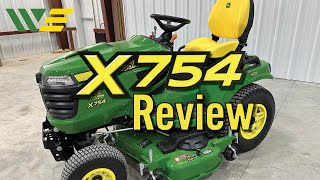 2023 John Deere X754 Lawn Mower Review amp Walkaround [upl. by Yorztif]