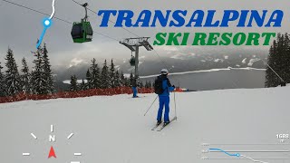 Transalpina Ski Resort  Coborâre pârtia principală  GoPro  4K  19122021 [upl. by Sidnak]