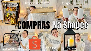 💲💲COMPRAS NA SHOPEE DE ITENS DE DECORAÇÃO E ORGANIZAÇÃO Enxoval para casa🏠 [upl. by Eyllib]