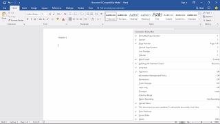 Word 2013 Header and Footer Tabs with Different Page Orientations [upl. by Assiran]