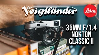 Voigtlander 35mm f14 Nokton Classic II Leica MP240 [upl. by Allana]