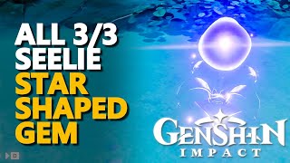 Star Shaped Gem Seelie Genshin Impact All 33 Puzzle [upl. by Ariaet]