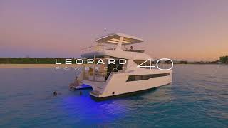 Leopard 40 Power Catamaran  Full InDepth Walkthrough  Yacht Tour [upl. by Naoh]