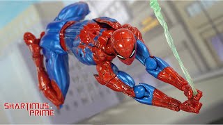 Very Cool Frustrating Too  Amazing Yamaguchi SpiderMan 20 Mark IV Armor Revoltech Figure Review [upl. by Yuria]