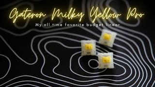 Gateron Milky Yellow Pro Linear Switch Review [upl. by Jovitah]