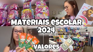 MATERIAL ESCOLAR DA ELOÍSA 2024 PARA O PRIMEIRO ANO NA ESCOLINHA VALORES [upl. by Kenway996]