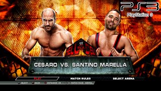 WWE 2K15 PS3  Cesaro VS Santino Marella  KO Match 2KmClassic [upl. by Ahsiket]