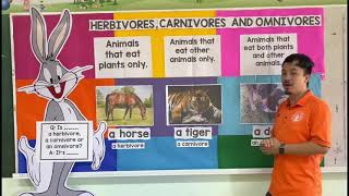 HERBIVORES CARNIVORES AND OMNIVORES  SCIENCE Grade 3  Teacher Ron’s Video No 2 [upl. by Kawai]