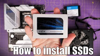 How to install 25 inch SSD and setup in Windows featuring Crucial MX500 and BX500 [upl. by Pillow]