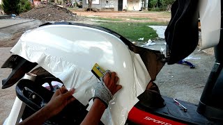 Pasang skotlet body belakang Scoopy  Wrapping motor  anfield wrap wrap me in plastic [upl. by Karee]