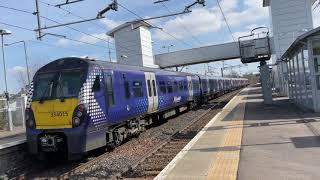 Trains at Airdrie 16042021 [upl. by Edvard]