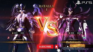 Saint Seiya Alma de Soldados Minos Vs Radamanthys [upl. by Audrye]