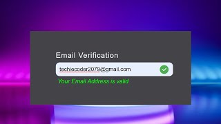 Email Validation Check Using Vanilla Javascript  How To Check Email Valid or Not [upl. by Yengac]