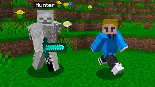 Minecraft Manhunt But The Hunter Is An AI [upl. by Nailluj]