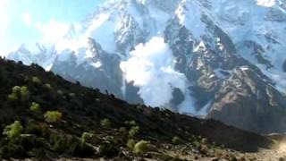 Avalanche on Nanga Parbat Diamir in Pakistan [upl. by Nylynnej]