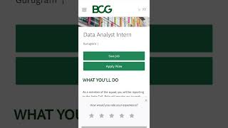 Internship from BCG as Data Analyst role internship dataanalysis [upl. by Lledra]