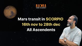 All ascendants  Mars Transit in Scorpio  16th November  28th December 2023  An Important One [upl. by Mharba]