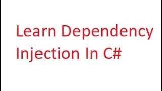 Dependency Injection in C [upl. by Tareyn647]