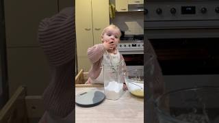 Cooking with my 22 month old 😩 baby momlifevibes cookingchannel chillbaby momlife dailyvlog [upl. by Olin]