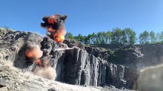 Slate Quarry Blasting Compilation [upl. by Jaycee]