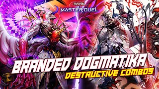 Master Duel  👍FULL POWER👍 BRANDED DOGMATIKA deck with new support Despian Luluwalilith [upl. by Gilemette]