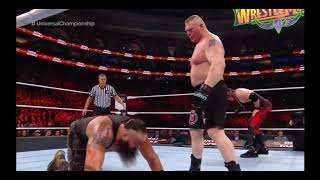 Braun Strowman Knees Brock Lesnar Forreal [upl. by Haila]