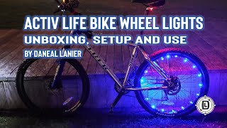 Activ life wheel lights unboxing setup and use [upl. by Katharina]