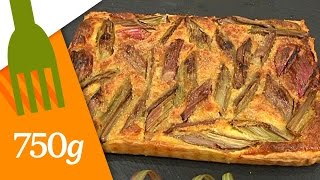 Tarte à la rhubarbe inratable  750g [upl. by Hpsoj480]