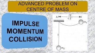 Center of Mass  Advanced Problem  Impulse Momentum Collision [upl. by Selwyn]