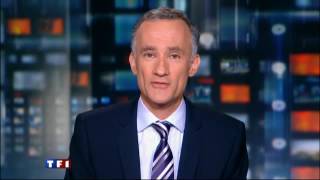 TF1 Fin 20H 16082011 Les voeux de Gilles Bouleau à Claire Chazal 20 ans au Jt [upl. by Seroka]