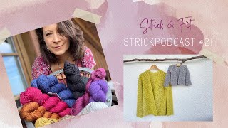 Strickpodcast 21  Viel neue Lieblingswolle  KIWI Cardigan  Tüüüücher  und ein roter Sweater 💃 [upl. by Tammie151]