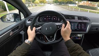 2023 Volkswagen Tiguan Allspace 20 TDI DSG 150 hp POV Test ride Full indepth review CARiNIK [upl. by Eniamirt]