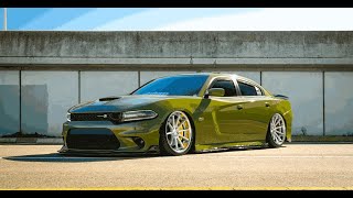 Bagged Dodge Charger  Ferrada Wheels FR4 [upl. by Yretsym]