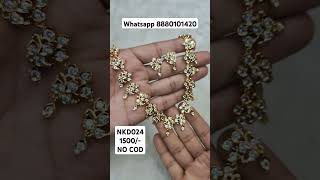 goldcopy panchaloha set 1500 whatsapp 8880101520 latestimitationjewelleryatwholesaleprice [upl. by Huan453]