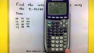 Statistics  Compute the interquartile range using the TI8384 calculator [upl. by Nudnarb]