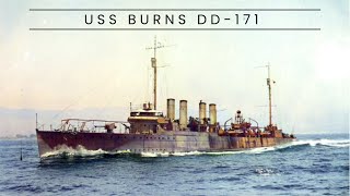 USS Burns DD171 – The Last of the FourPiper Destroyers [upl. by Dinan171]