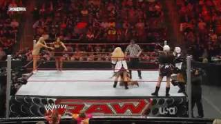 WWE Raw 11 23 09 Thanksgiving Mayflower Melee Match Maryses Return [upl. by Golda]