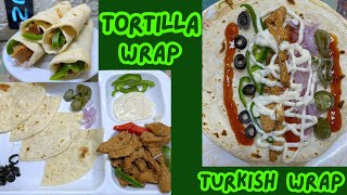 Tortilla Wrap Easy Recipe  Turkish wrap [upl. by Yahska]