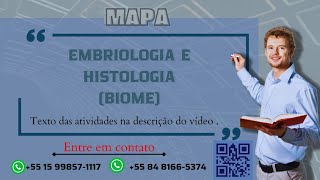 Mapa EMBRIOLOGIA E HISTOLOGIA BIOME [upl. by Dobrinsky]