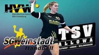 SG Weinstadt vs TSV ALLOWA  VLOG 56  handballmaedelZ [upl. by Yclek]