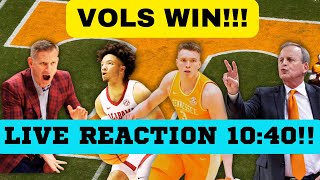 VOLS WIN  TENNESSEE BASKETBALL VS ALABAMA BASKETBALL VOLS BASKETBALL [upl. by Tiemroth291]